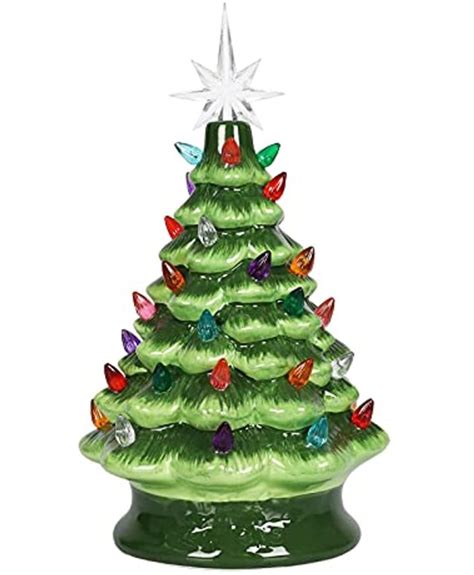 Christmas Ceramic Tree Tabletop Christmas Tree With Lights Lighted
