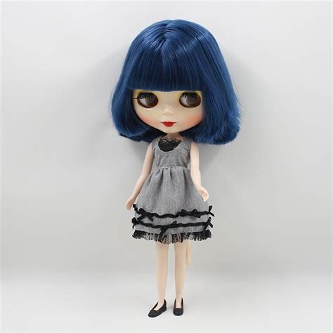 Fortune Days Nude Factory Middle Blyth Doll Black Hair With Bangs Without Bangs Suitable For