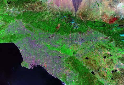 Los Angeles Satellite Map