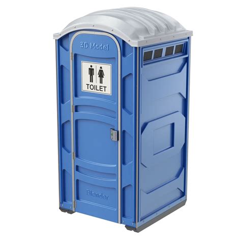Portable Toilet 3d Model 19 Fbx Obj Blend Free3d