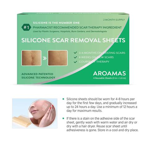 Aroamas Silicone Scar Removal Sheets For Keloid C Section Hypertrop