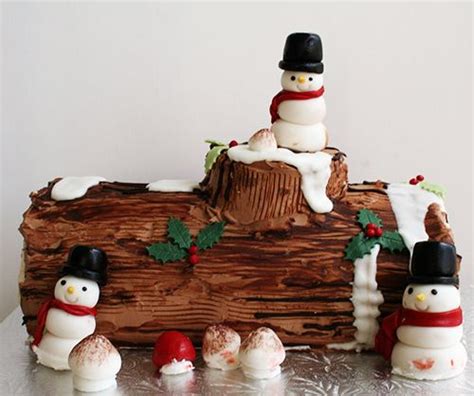 Yule log cake, also called bûche de noël, and it's a wonderful holiday christmas dessert. Impress your family and friends at the holiday party after ...
