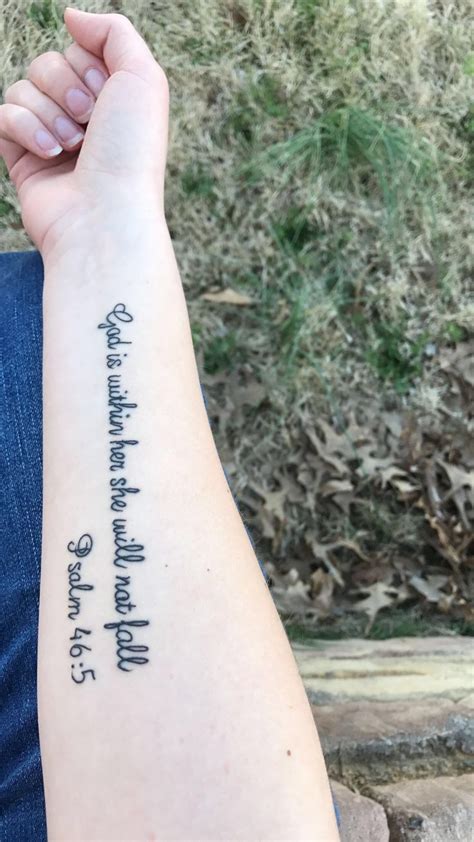 My Own Tattoo Psalm 465 ️️ Tattoo Quotes Scripture Tattoos Bible