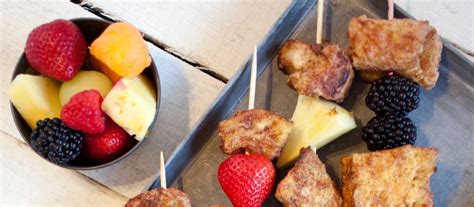 French Toast Fruit Kabobs Breakfast Recipe