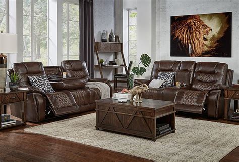 Buy Royce Reclining Sofa With Dropdown Table Online Badcock And More