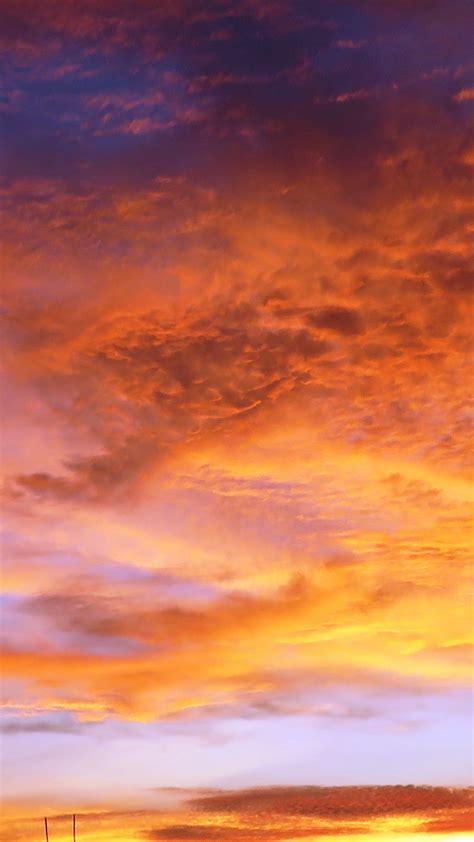 Download Wallpaper 1350x2400 Sky Sunset Clouds Iphone 876s6