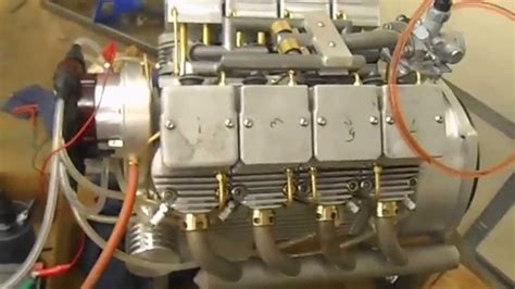 Homemade Air Cooled V8 Motorcycle Engine First Start Youtube