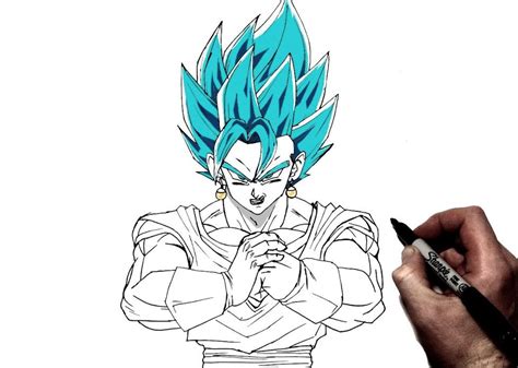 How To Draw Vegito Step By Step Dragon Ball Z