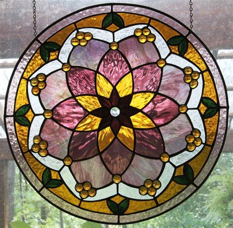 Victorian Style Mandala 348 00 Via Etsy Making Stained Glass Stained Glass Art Stained