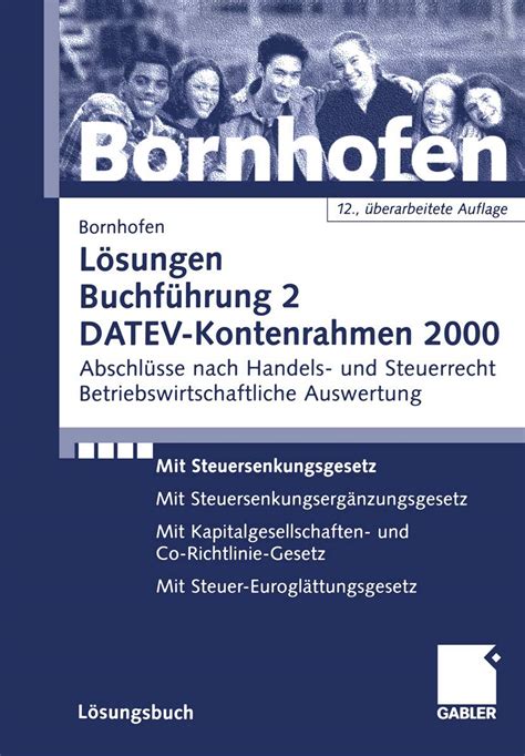 Jp Loesungen Buchfuehrung 2 Datev Kontenrahmen 2000 Bornhofen Manfred 本