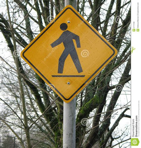 Pedestrian Crossing Sign Stock Photo Image 5771190