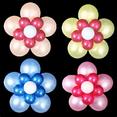 Diy Flower Model Balloon 5sets Lot 12inch And 5inch Latex Balloons