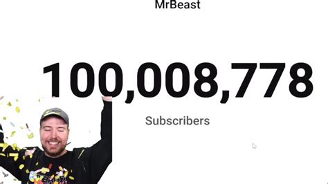 Mr Beast Getting 100m Subs 🥳 Youtube