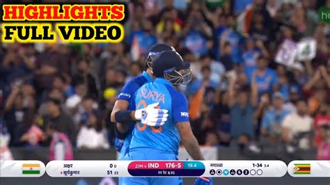 Kal Ka Match Highlight Highlights Of Todays Cricket Match India Vs