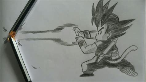 Kid Goku Kamehameha Drawing Youtube