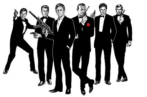 James Bond Illustrations For The Star Tribune