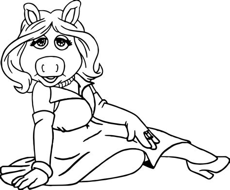 The Muppets Miss Piggy One Coloring Pages | Wecoloringpage.com
