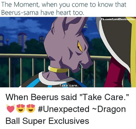 Can we make surprised beerus face a thing. The Moment When You Come to Know That Beerus-Sama Have Heart Too bcomLord Destruct Take Care ...