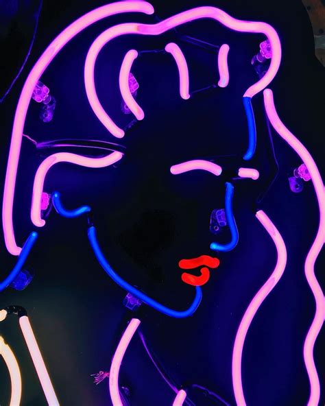 Woman Neon Sign Neon Art Neon Signs Neon