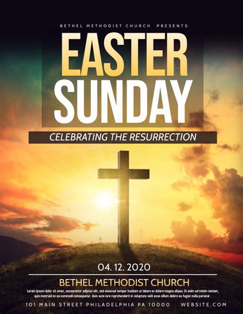 Easter Sunday Template Postermywall
