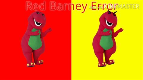 Red Barney Error Youtube