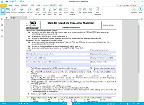 Irs Form 843 Fill It Right The First Time