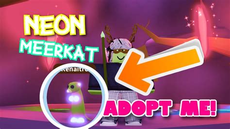 Making A Neon Meerkat Adopt Me Roblox Youtube