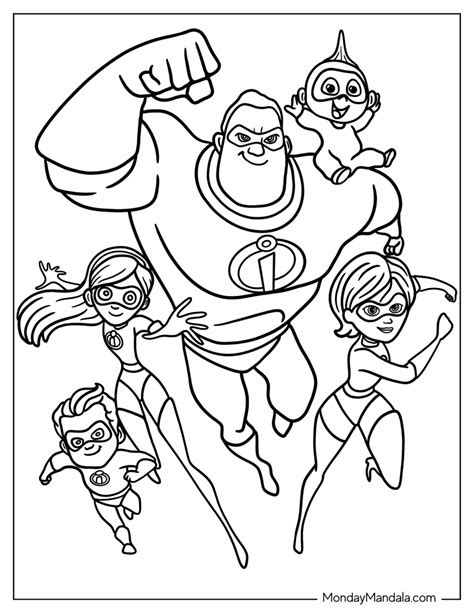 Details 85 Newest The Incredibles Coloring Pages Free To Print And