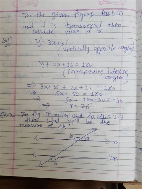 Not sure where to start? Math Grade 9th Chapter 6 Lines and Angles 02/06/20 class work