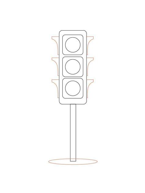 Traffic Light Coloring Page Printable