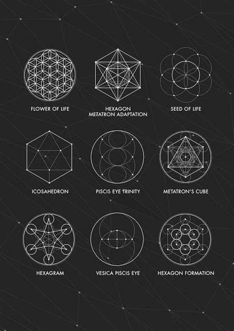 Sacred Geometry Print Sacred Geometry Poster Geometry Print
