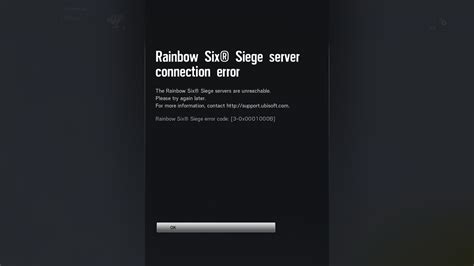 Rainbow Six Siege Erro De ConexÃo 3 0x0001000b Resolvido 2022 Ps4 Pc