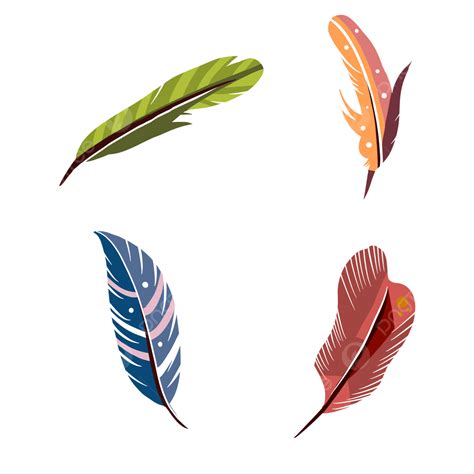 Multicolor Feathers Clipart Png Vector Psd And Clipart With