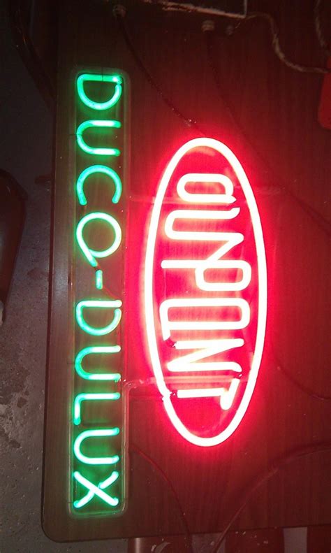 Very Old Dupont Ducodulux Neon Sign Collectors Weekly