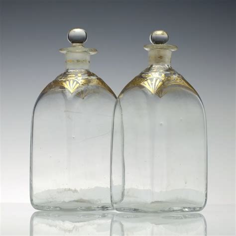 pair 18th century dutch gilded box decanters c1790 678849 uk