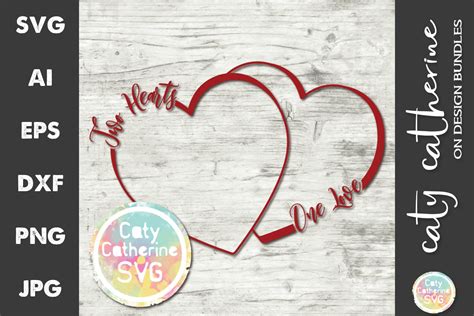 Two Hearts One Love Svg Cut File 628892 Svgs Design Bundles