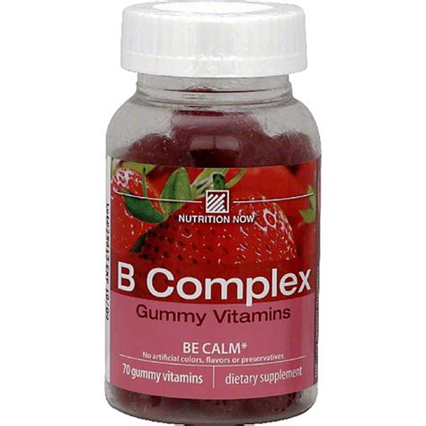 Nutrition Now B Complex Gluten Free Gummy Vitamins Natural