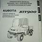 Kubota Rtv 900 Manual