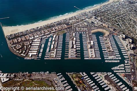 Aerial Photograph Of Marina Del Rey Los Angeles County Californiania