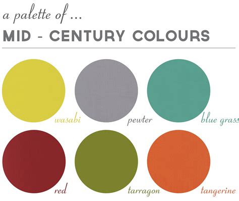 30 Mid Century Color Schemes