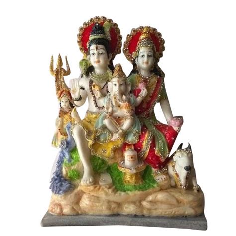 multicolor shiv pariwar statues indoor size 12 inch at rs 2500 in new delhi