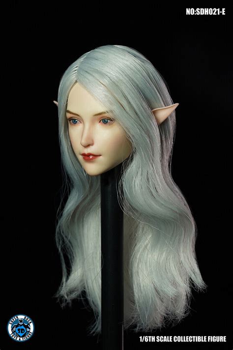 superduck 1 6 fairy elf head sculpt sdh021 e for 12 tbleague pale figure ☆usa☆ ebay
