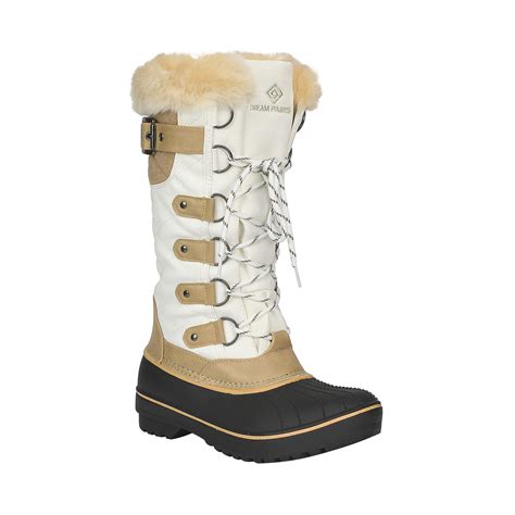 Ezgd Blossom Talia Hi Women Ladies Mukluk Faux Fur Mid Calf Warm Winter Snow Boots Camel 6 5
