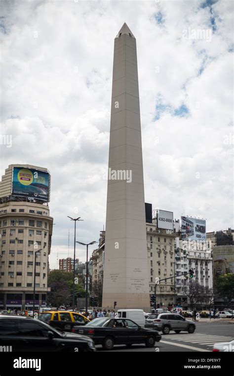 buenos aires argentina the obelisk of buenos aires in the plaza de la república in downtown