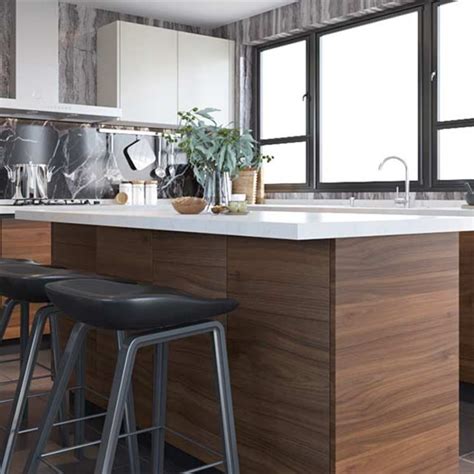 It's a beautiful way to make wood and other composite materials. NL furniture Large Wood Grain&White Melamine Kitchen With ...