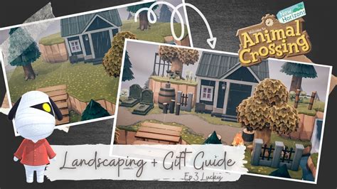 Landscaping Lucky's House + Gift Guide | Speed Build | Animal Crossing