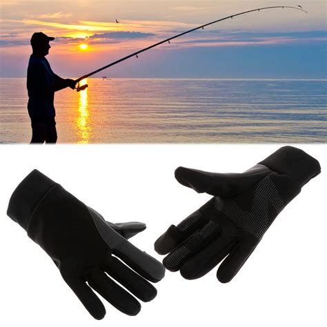 New Design Fishing Gloves Waterproof Warm Fleece Soft Breathable