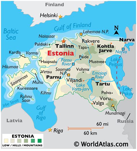 Estonia Map Geography Of Estonia Map Of Estonia