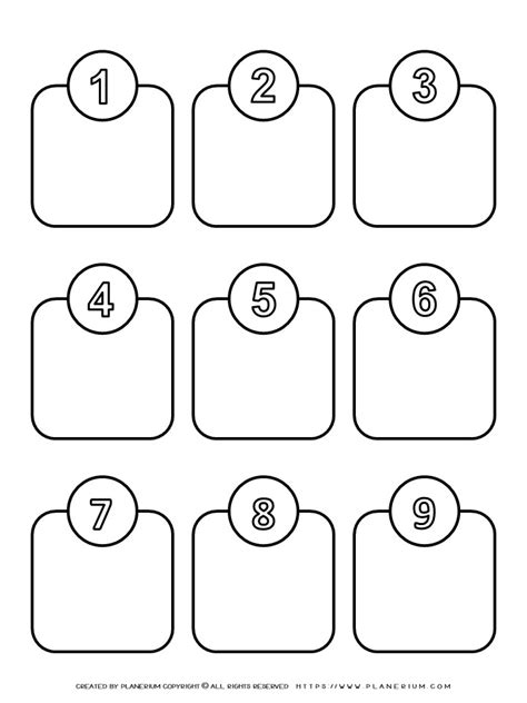 Counting Template For Young Learners Teach Numbers 1 9