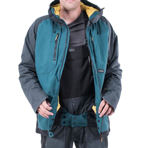 Чоловіча куртка 900 для сноубордингу і лижного спорту - Темно-бірюзова ...
